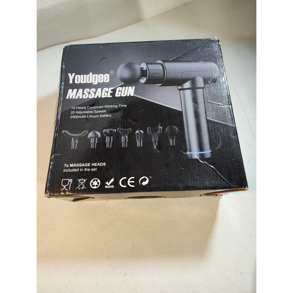 Eugie Massage Gun 10 Hours Working Time 20 Speeds Seven Massage Heads (985)